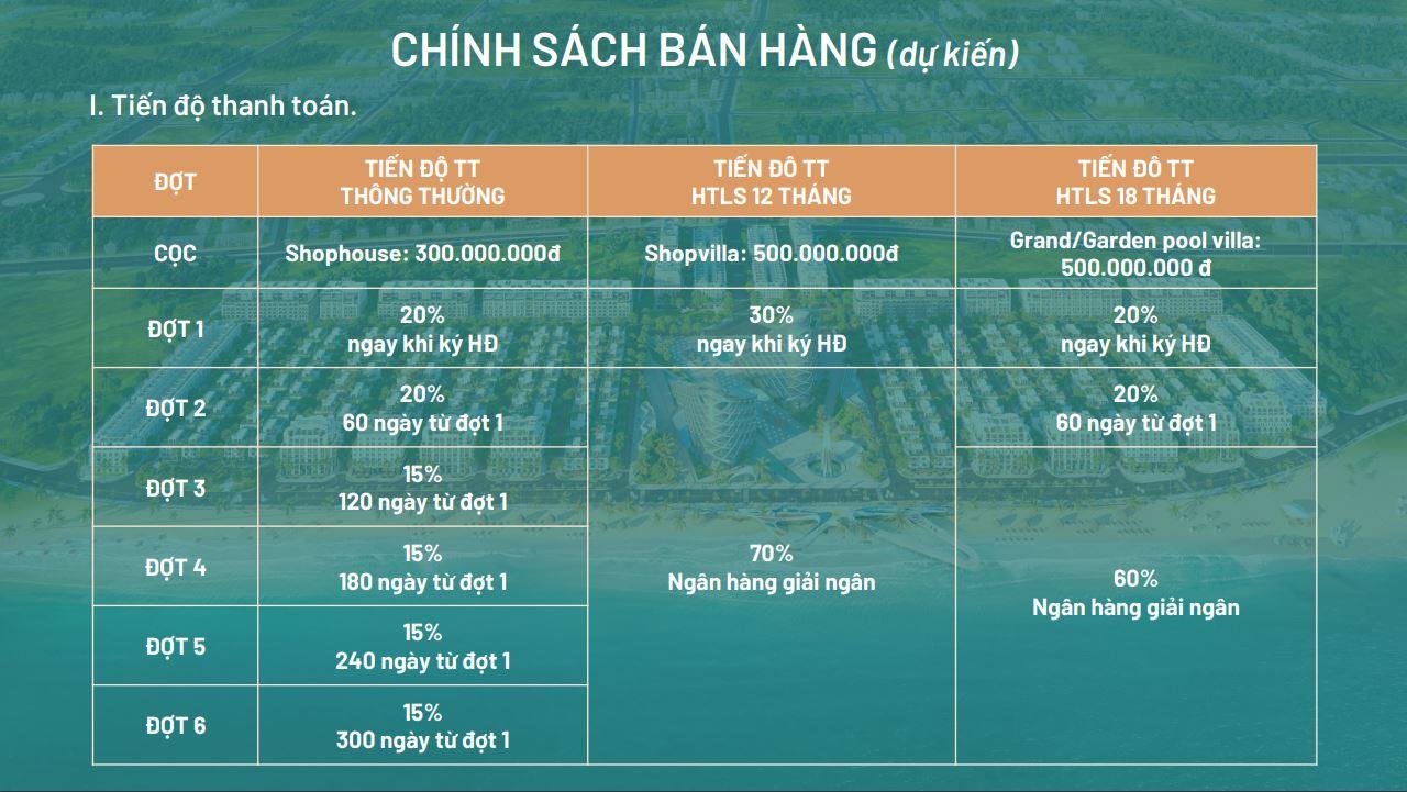 chính sách bán hàng vlasta sầm sơn