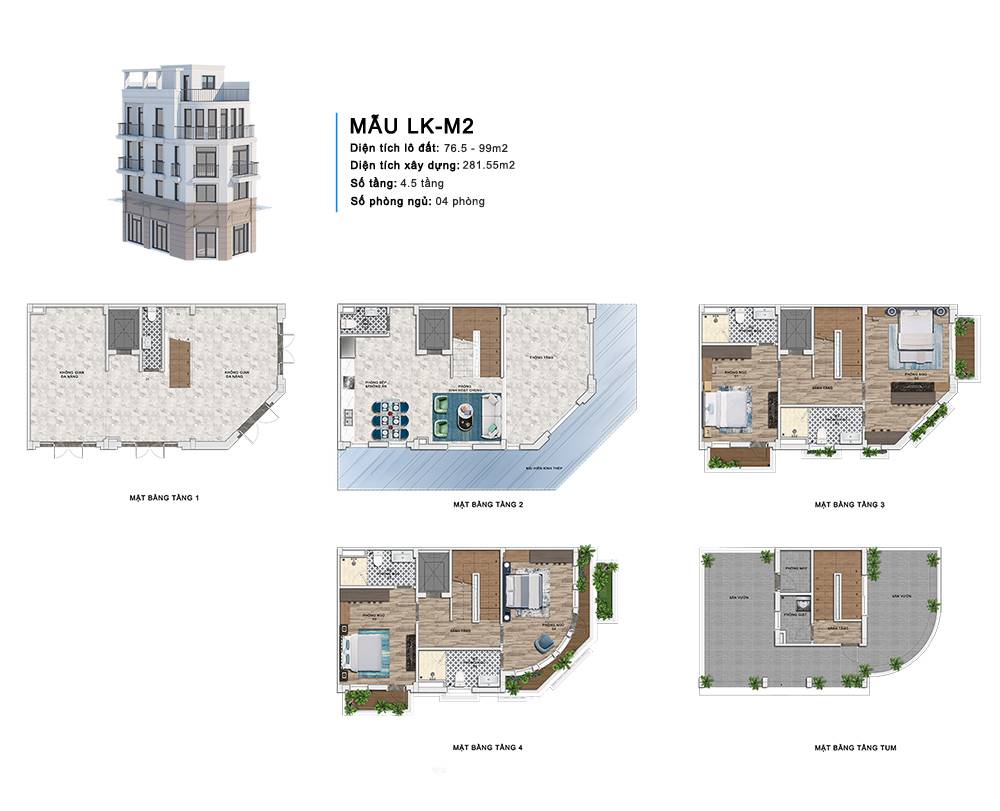 mặt bằng shophouse vlasta sầm sơn